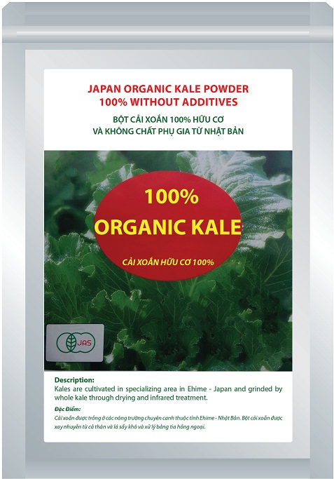 Bột Cải xoắn kale 100% hữa cơ Organic kale thực phẩm từ thiên nhiên