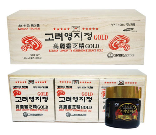 Cao linh chi đỏ hộp gỗ Hàn Quốc là sản phẩm được cô đặc từ nấm linh chi đỏ Hàn Quốc 6 năm tuổi, đem 