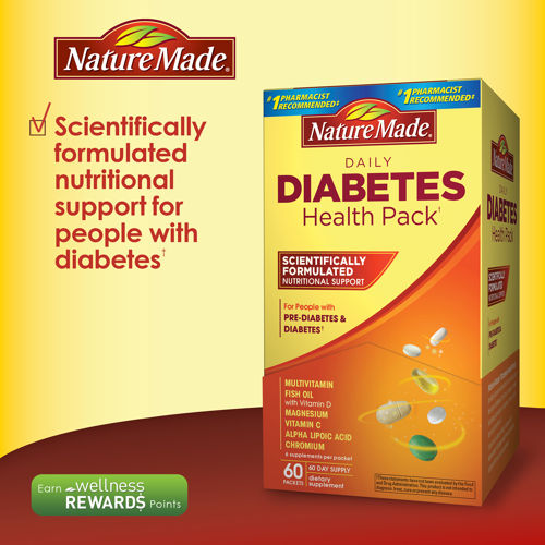 Diabetes  Health Pack Nature Made - Bổ sung dinh dưỡng cho người tiểu đường