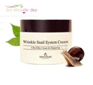 kem ốc sên the skin house wrinkle snail system cream