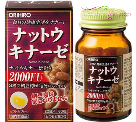 Viên uống hỗ trợ điều trị tai biến Orihiro Nattokinase 2000F