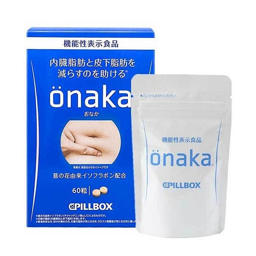 Viên uống giảm mỡ bụng Onaka Cpillbox Nhật Bản chính hãng mẫu mới
