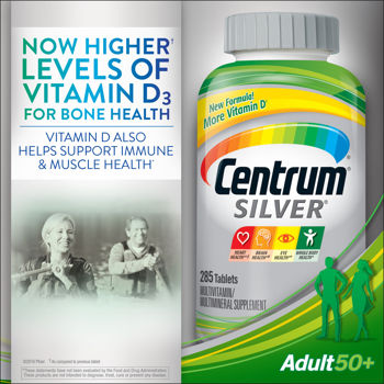 Vitamin tổng hợp Centrum Silver Adults 50+ cho người cao tuổi 285 viên