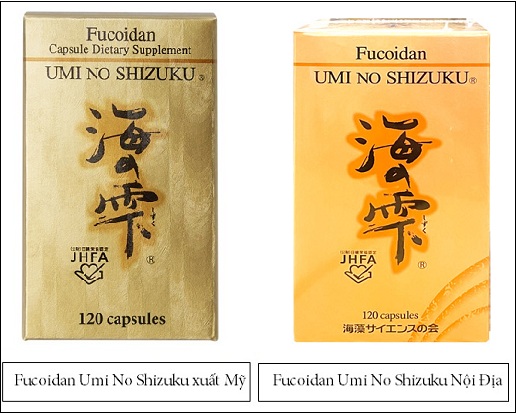 fucoidan umi no shizuku 120 viên hàng nhập khẩu
