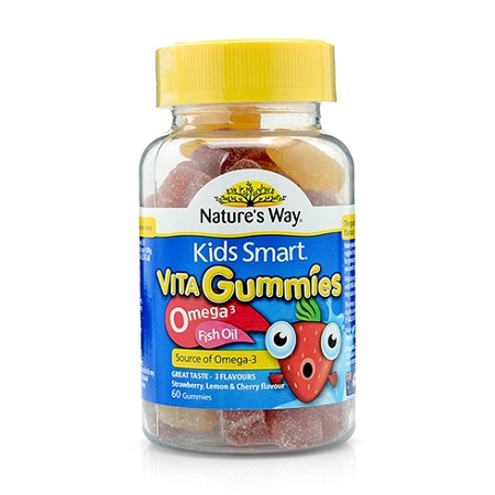 vita gummies omega 3 fish oil kid smart lọ 60 viên