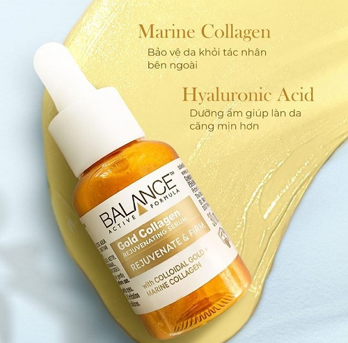 thành phần của balance active formula gold collagen rejuvenating serum 30ml