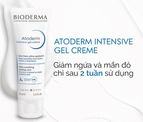 bioderma atoderm intensive gel creme mang lại hiệu quả nhanh chóng cho da