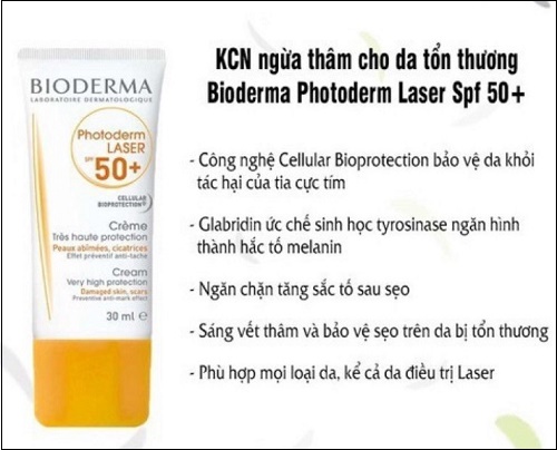 tác dụng của kem chống nắng bioderma photoderm laser spf50+ 30ml
