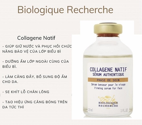 những công dụng của biologique recherche serum collagene natif