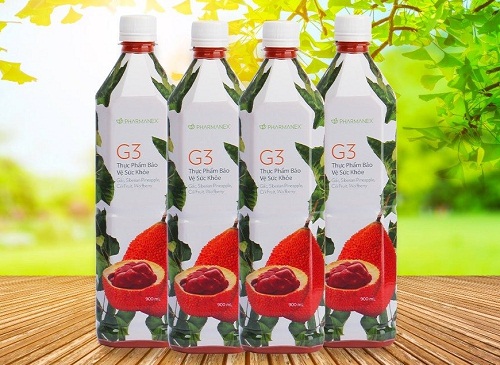Bộ 4 chai x 900ml Nuskin G3 được bào chế từ các loại trái cây thơm ngon