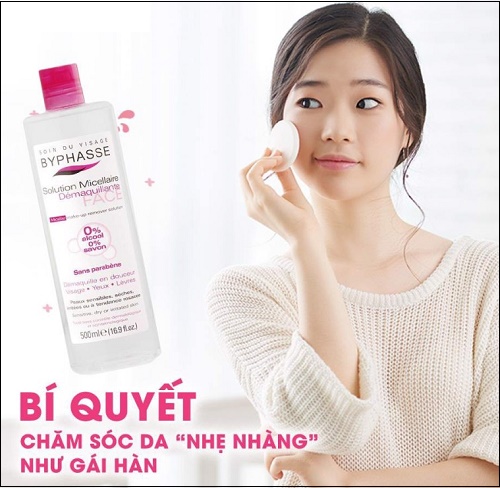 nước tẩy trang byphasse micellar make-up remover solution 500ml