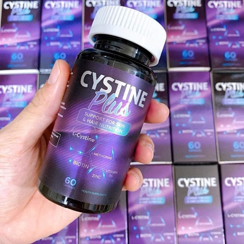 Cystine Plus của Mỹ đóng hộp 60 viên tiện lợi khi sử dụng