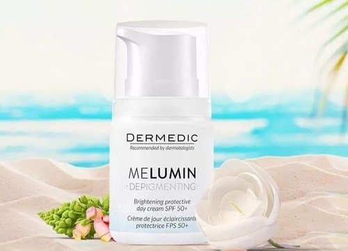dermedic melumin brightening protective day cream spf50