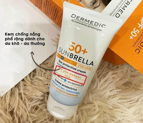 Kem chống nắng da khô Dermedic SUNDRELLA SPF50 + Sun Protector Cream