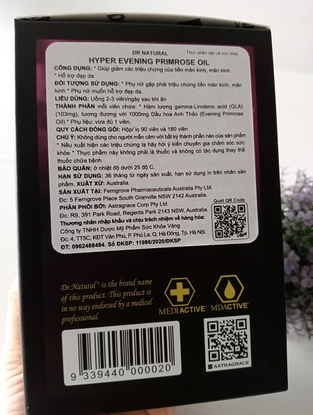thành phần công dụng, cách dùng của viên uống hyper evening primrose oil