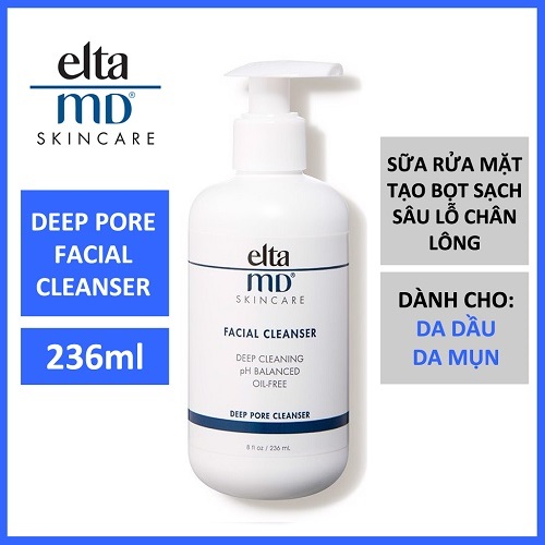 sữa rửa mặt làm sạch sâu eltamd deep pore facial cleanser