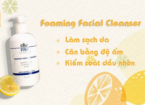 những công dụng chính của sữa rửa mặt eltamd foaming facial cleanser 207 ml