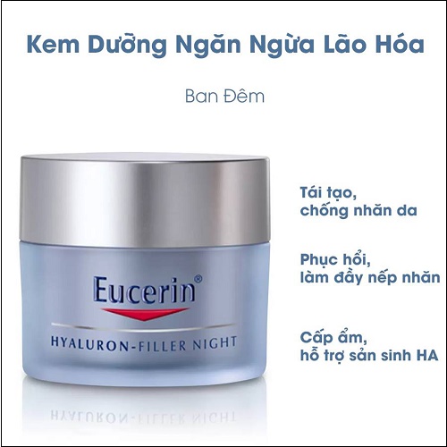 những công dụng nổi bật của eucerin hyaluron night cream