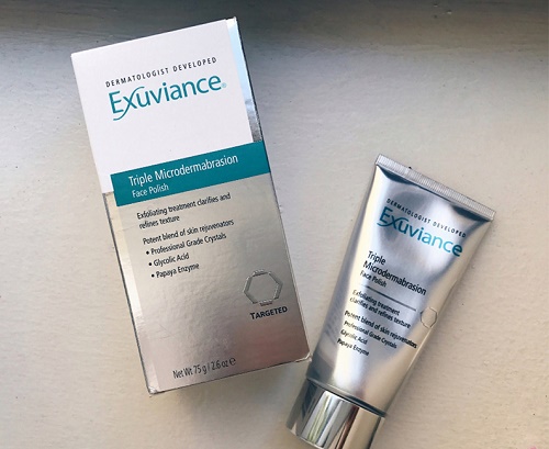 exuviance triple microdermabrasion face polish