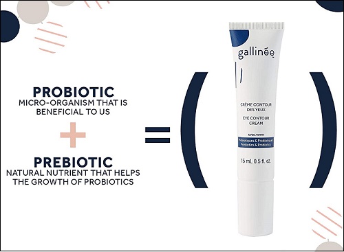  gallinée probiotic eye contour cream chứa bảng thành phần an toàn cho làn da