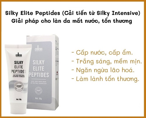 Công dụng của gel dướng da Mediworld Cellcos Silky Elite Peptides