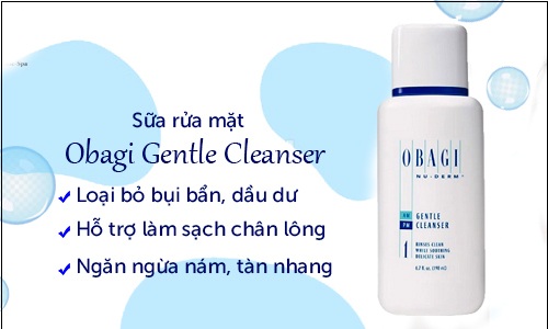 obagi nuderm gentle cleanser #1 giúp làm sạch sâu cho da khỏe đẹp 