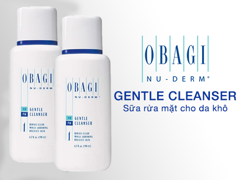 obagi nuderm gentle cleanser #1 dành riêng cho người có làn da khô