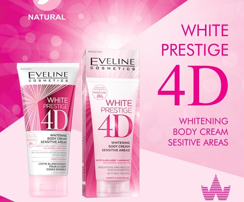 eveline white prestige 4d whitening body cream sensitive