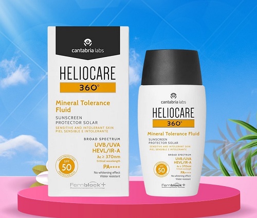 Gel chống nắng phổ rộng Heliocare 360 Mineral Tolerance Fluid 