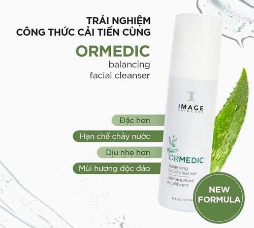 Công dụng của Sữa rửa mặt Image Ormedic Balancing Facial Cleanser