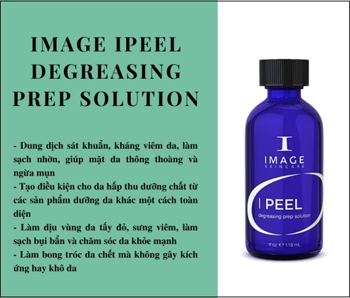 những công dụng của dung dịch image i peel degreasing prep solution 
