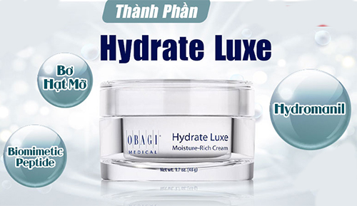 obagi hydrate luxe moisture-rich creamn chứa thành phần an toàn cho da