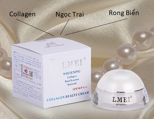 lmei whitening collagen beauty cream chứa thành phần nguồn gốc tự nhiên