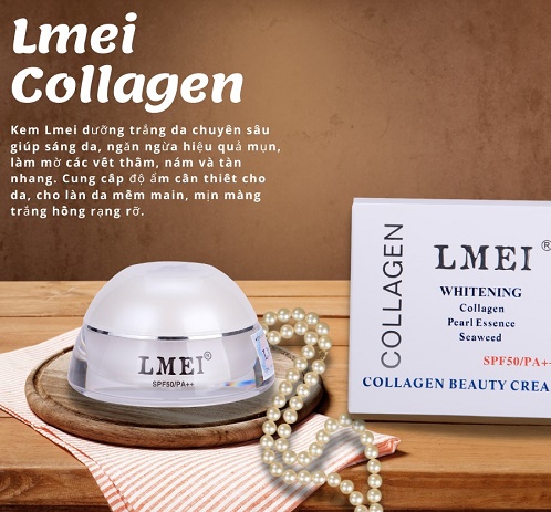 kem lmei collagen - bí quyết cho làn da trắng hồng rạng rỡ