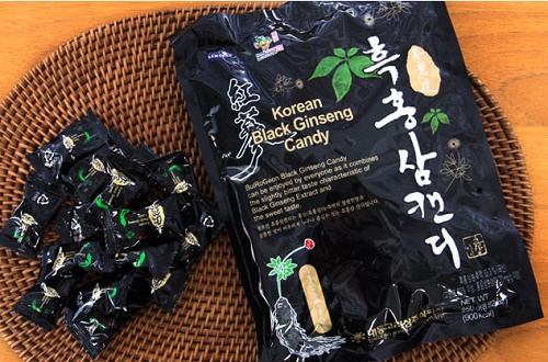 kẹo korean black ginseng candy chiết xuất từ củ hắc sâm quý giá