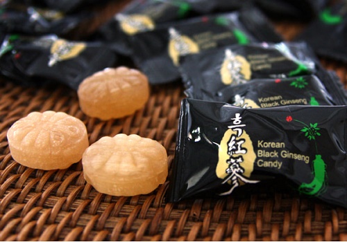  kẹo hắc sâm korean black ginseng candy có hương vị đặc trưng của nhân sâm