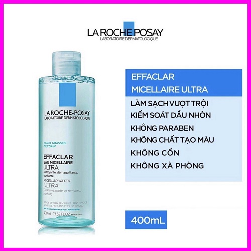 nước tẩy trang laroche posay micellar water ultra oily skin