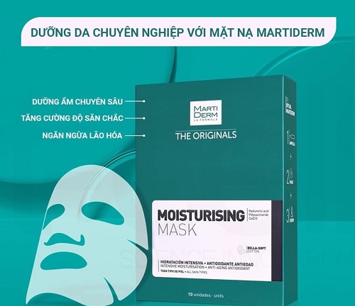 Một số công dụng nổi bật của Mặt nạ MartiDerm The Originals Moisturising Mask 
