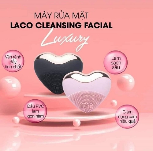 Máy rửa mặt Laco Cleansing Facial Luxury hình trái tim