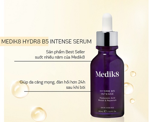 medik8 hydr8 b5 intense - bí quyết cho làn da ẩm mịn, khỏe đẹp tươi trẻ dài lâu