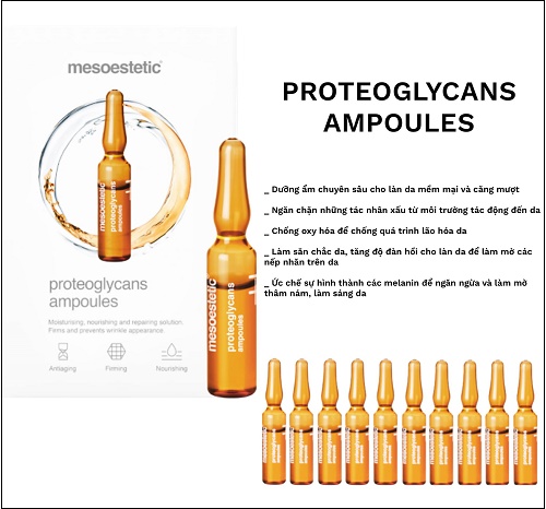 những công dụng của Mesoestetic Proteoglycans Ampoules 