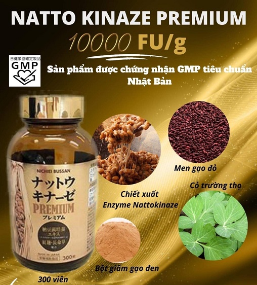 Nattokinase Premium 10.000FU chứa thành phần có nguồn gốc tự nhiên