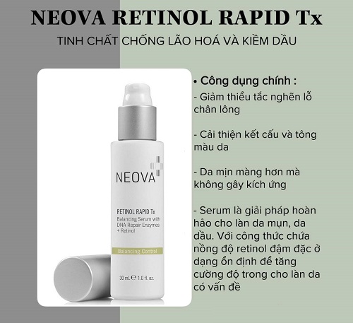 Tinh chất chống lão hóa và kiềm dầu Neova Retinol Rapid TX