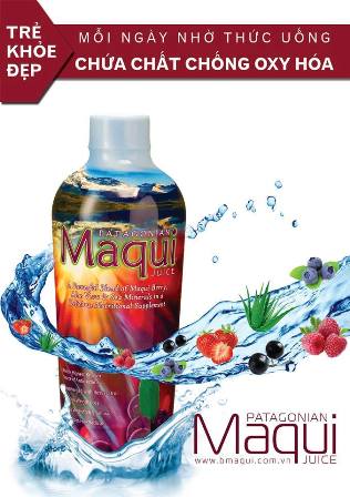 Nước ép maqui juice có chứa những thành phần tự nhiên tốt cho sức khỏe