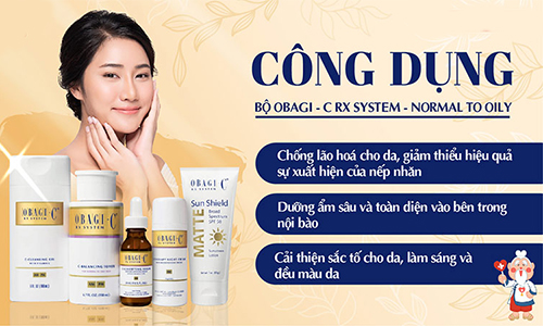 một số những công dụng của obagi-c rx system normal to oily