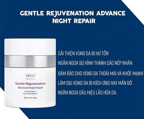 những công dụng của obagi gentle rejuvenation advanced night repair
