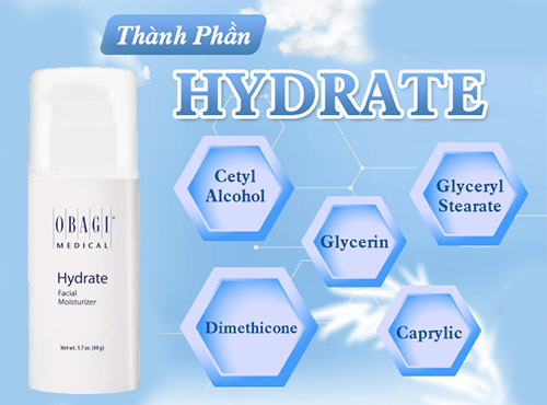  thành phần của obagi hydrate facial moisturizer 1.7 oz