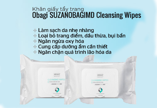 một số những công dụng của obagi suzanobagimd cleansing wipes