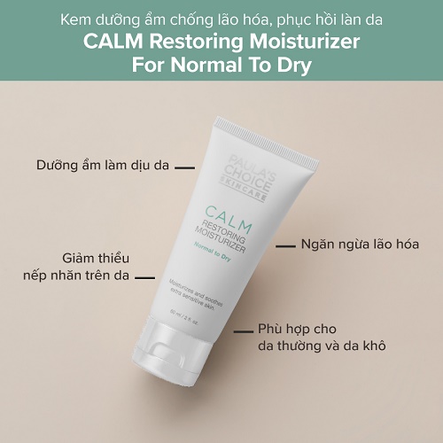 công dụng của  paula's choice calm restoring moisturizer