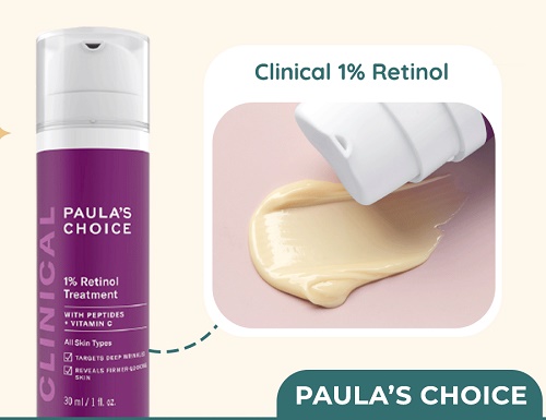clinical 1% retinol treatment kết cấu dạng kem thẩm thấu vào da nhanh chóng